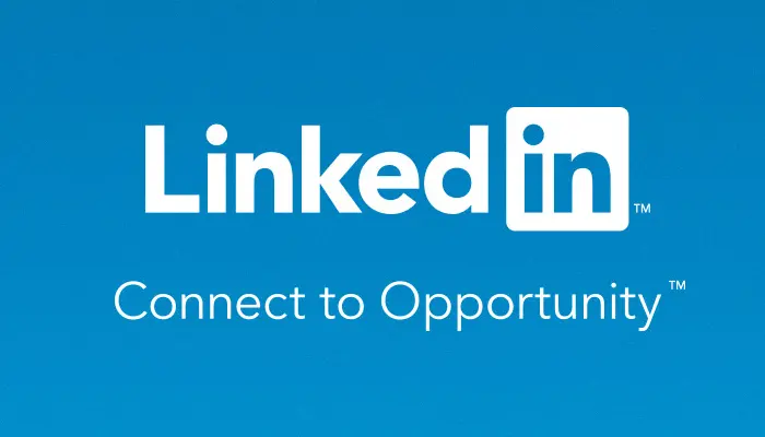Background showing LinkedIn logo