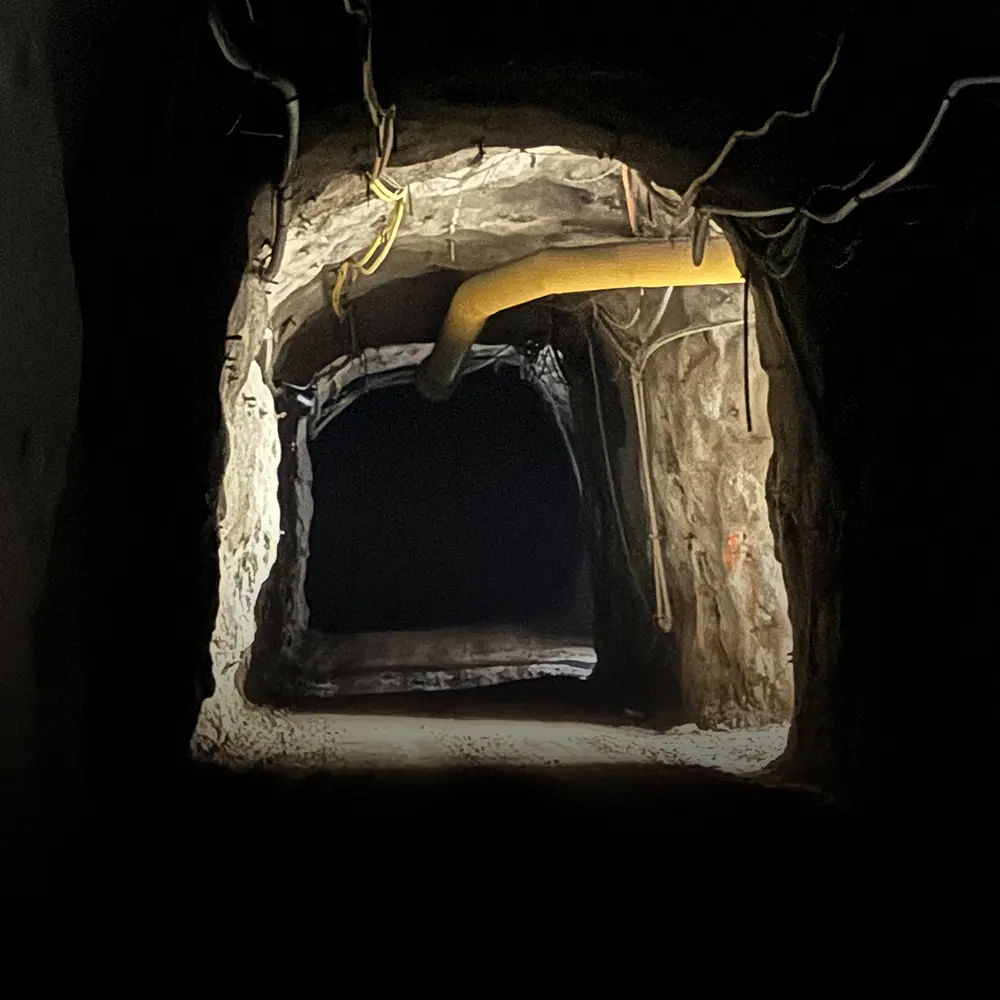 A tunnel in the mine where the World's Deepest Marathon will take place