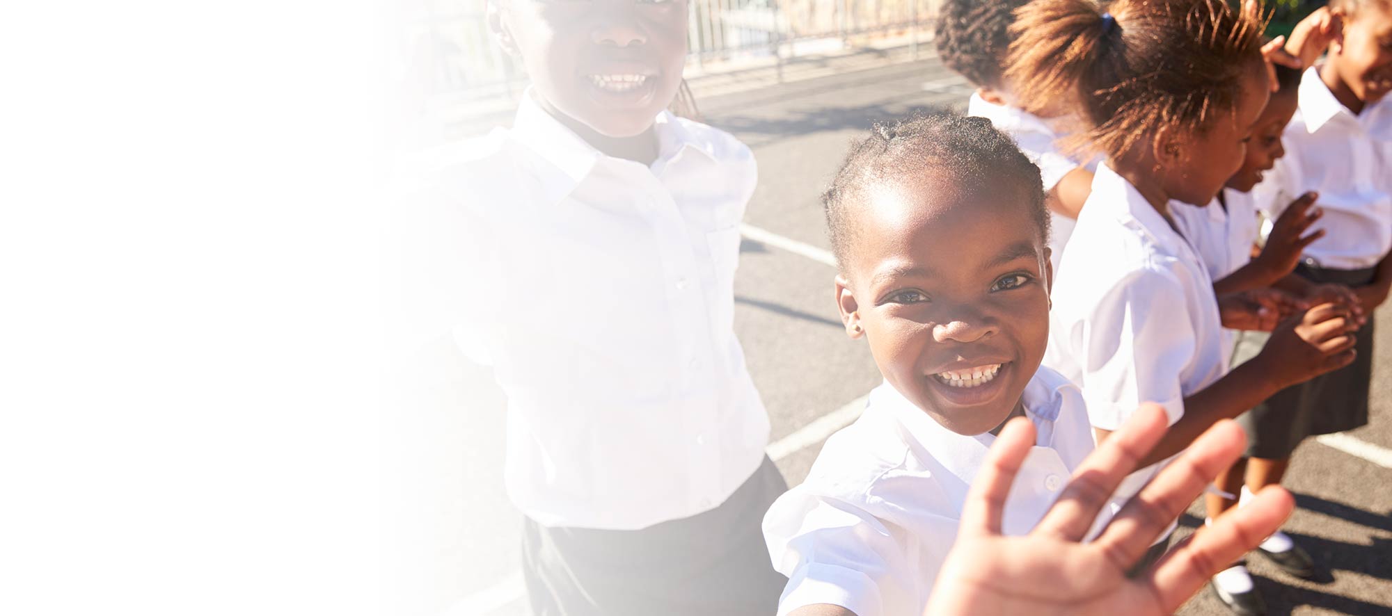 Children in a playground in Kenya